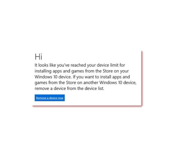 Błąd limitu urządzenia osiągnięty w Windows 10