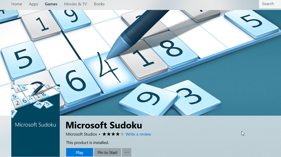 aktualizacja sudoku Microsoft