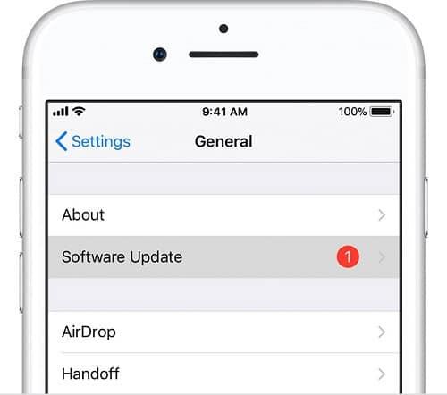 zaktualizuj iPhone'a iOS