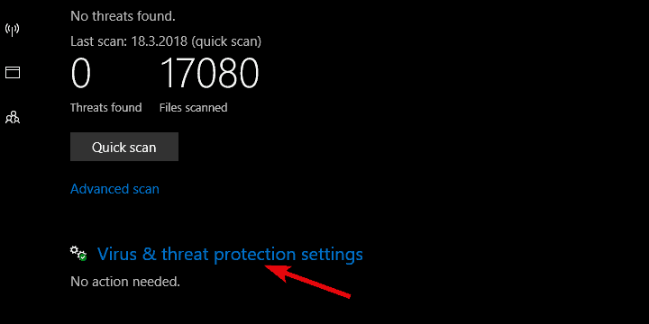 błąd Windows Defender 0x80016ba