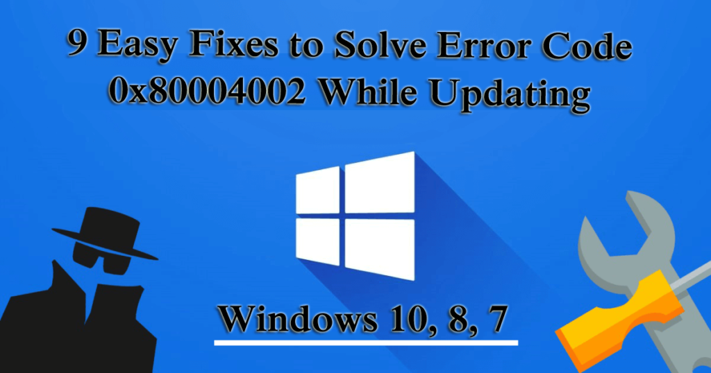 błąd aktualizacji systemu Windows 0x80004002