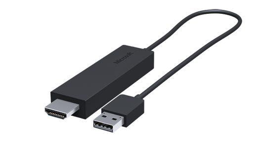 Microsoft Wireless Display Adapter łączy system Windows 8 10 Android z monitorami HDTV i projektorami