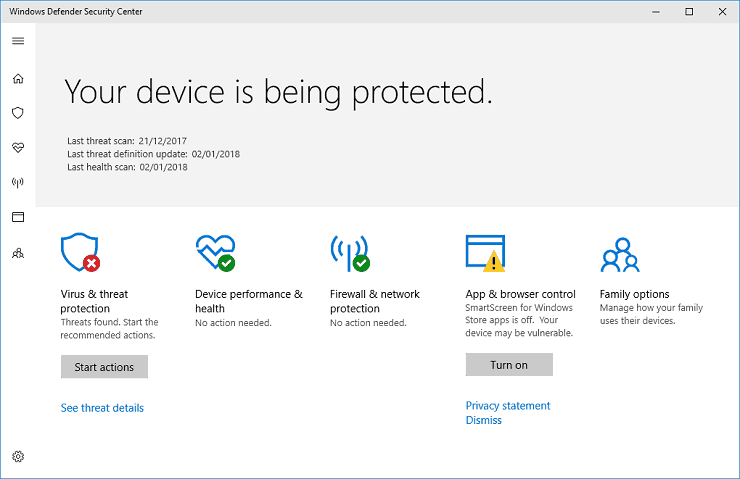 darmowy program antywirusowy bez reklam Windows Defender