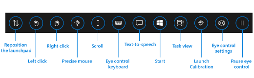 Eye Control Launch Pad dla Windows 10