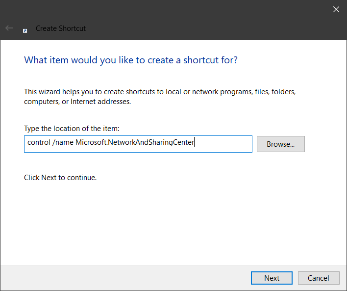 Create option chosen. Create option chosen