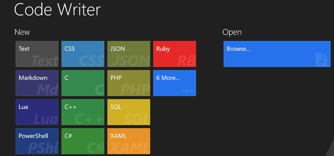 Autouzupełnianie programu Code Writer