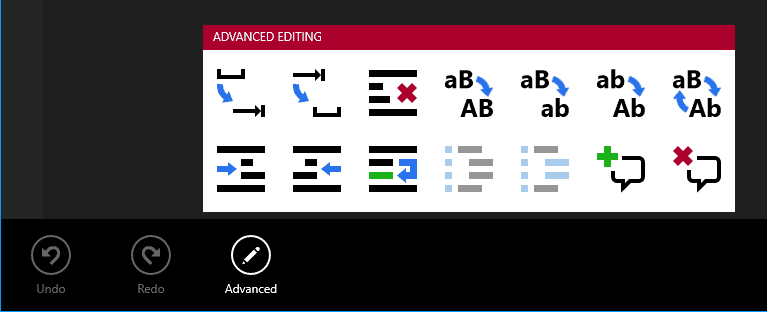 Skróty klawiaturowe programu Code Writer