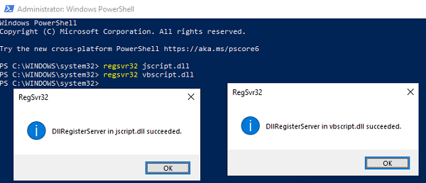 Zarejestruj dll jscript vbscript