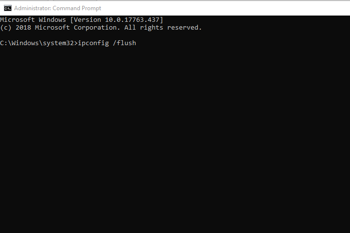 ipconfig / flush cmd