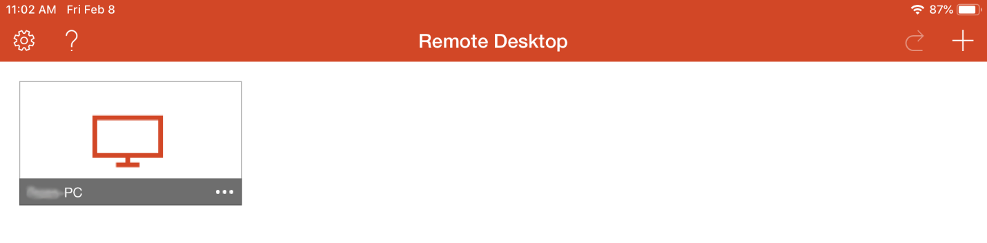 Mac OS X Remote Desktop