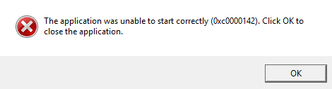 błąd 0xc0000142