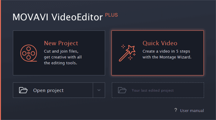 Movavi Video Editor Plus szybki film