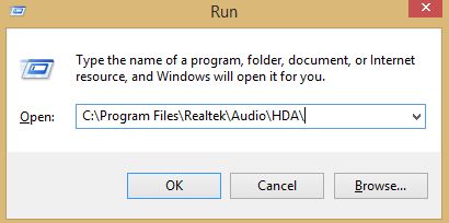 Uruchom okno Realtek HD Audio Manager nie otworzy się