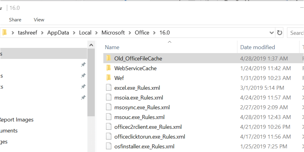 Office Upload Center - OLDfileCache Wystąpił błąd podczas uzyskiwania dostępu do pamięci podręcznej dokumentów pakietu Office