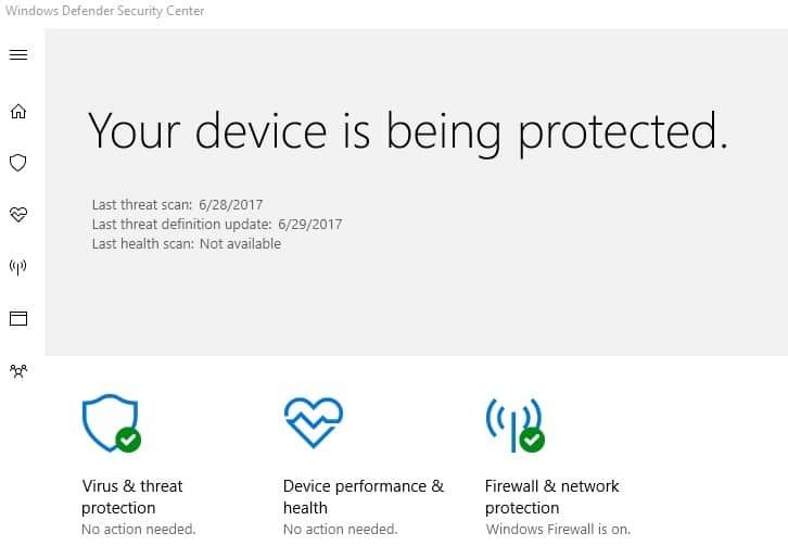 Wystąpił nieznany błąd Outlook Windows Defender