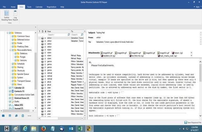 Wystąpił nieznany błąd okno dialogowe naprawy programu Outlook