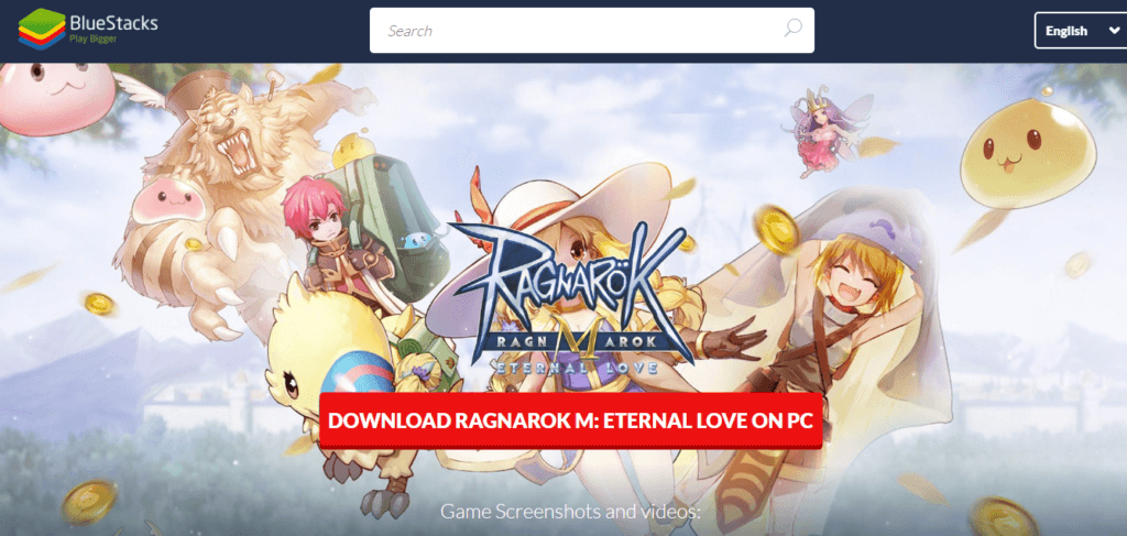 BlueStacks - emulator Ragnarok