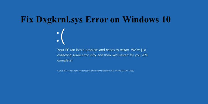 Napraw-Dxgkrnl.sys-Error-on-Windows-10