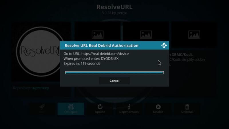 Kodi-Reauthorize-Real-Debrid-Authorization