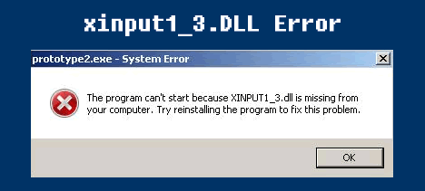 Błąd Xinput1_3.Dll w systemie Windows 10