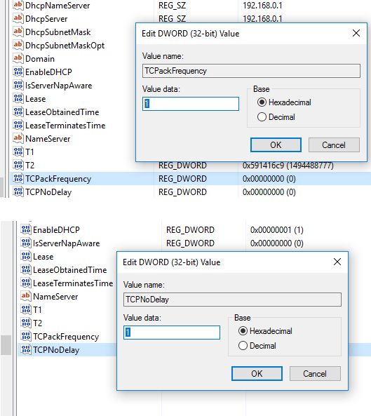 NoDelay TCPackFrequency