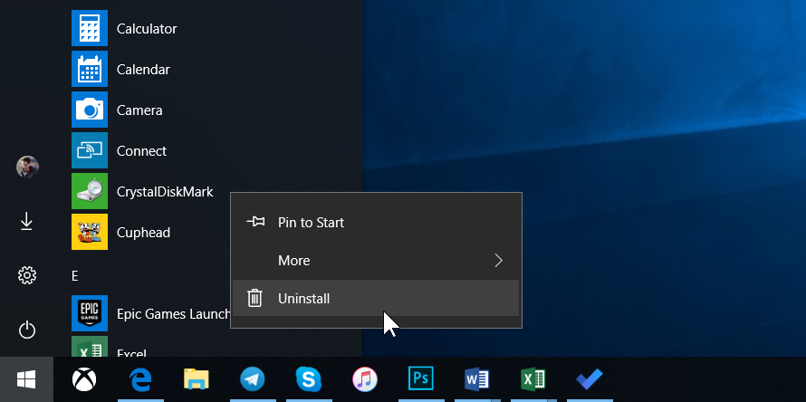 jak odinstalować aplikacje w systemie Windows 10