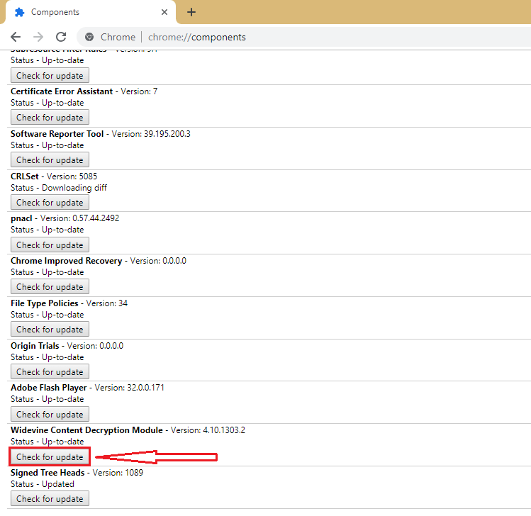 sprawdź dostępność modułu deszyfrowania zawartości widevine