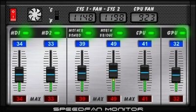 Oprogramowanie do sterowania wentylatorem SpeedFan