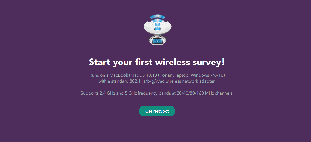 Oprogramowanie jakości WiFi Netspot