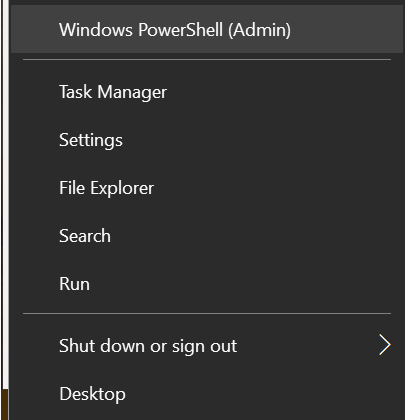 powershell adminWindows 10 kafelków ze zdjęciami pokazujących usunięte zdjęcia