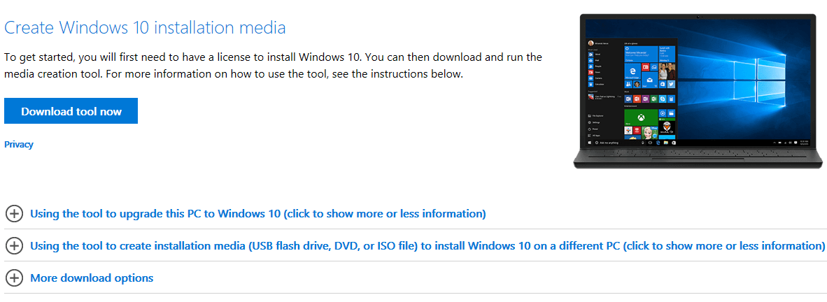 Windows 10 października narzędzie do tworzenia nośników aktualizacji