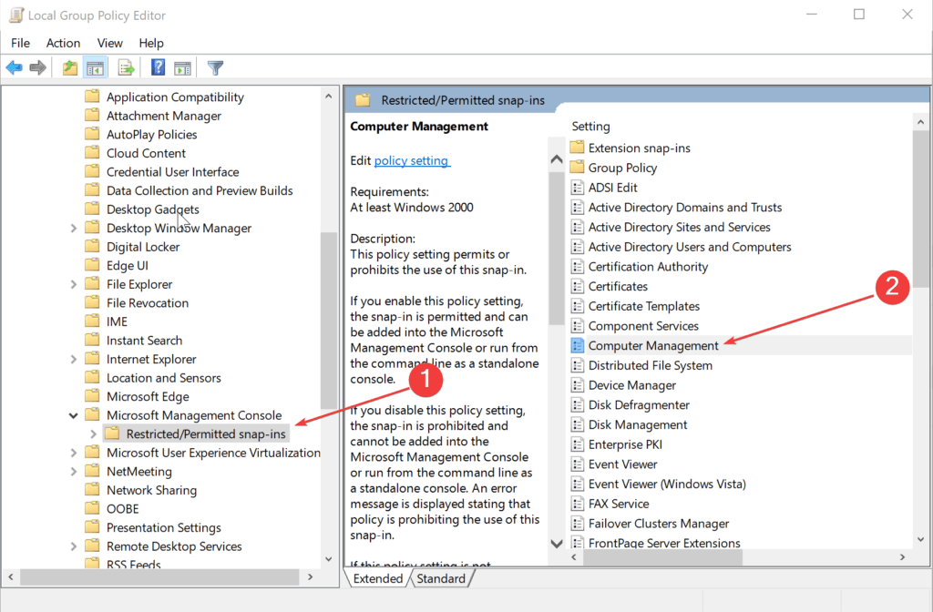 zarządzanie komputerem mmc.exe zablokowany dla twojej ochrony