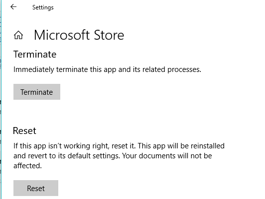 zresetuj sklep Microsoft 0x80D03805