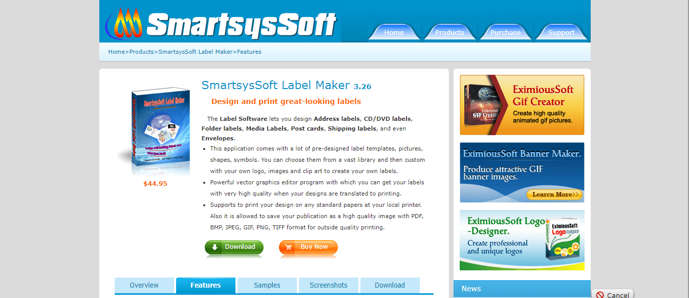 SmartsysSoft Label Maker najlepsze oprogramowanie do tworzenia obiektów clipart