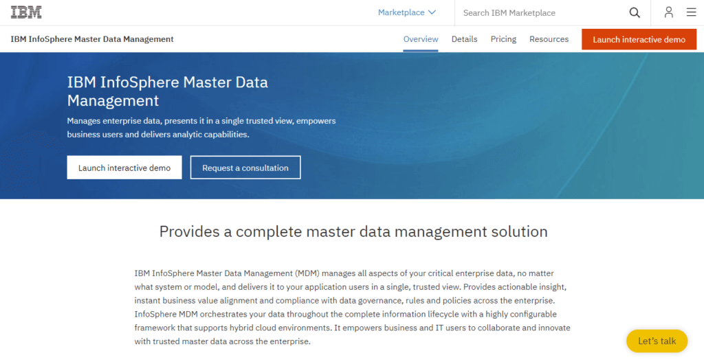 IBM InfoSphere MDM - oprogramowanie PIM