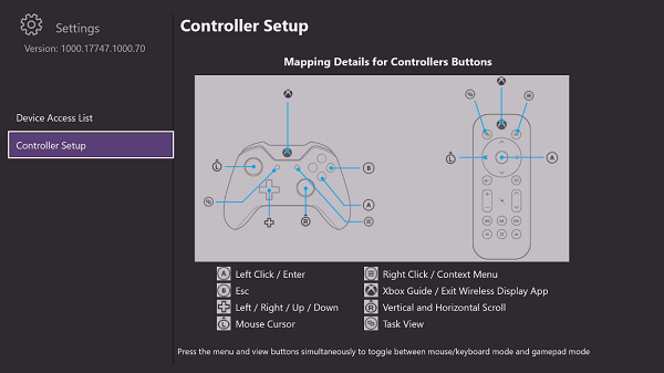 Wprowadzanie mapowania klawiatury lub myszy na kontrolerze Xbox One